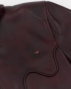 Handmade Burgundy Leather Jacket