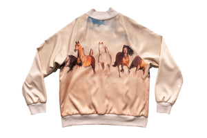 BRONCO BEIGE SATIN JACKET