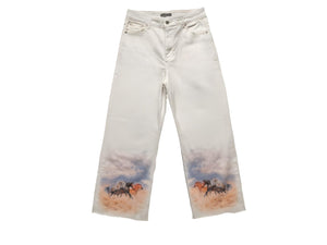 BRONCO WHITE DENIM JEANS