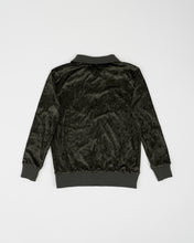Cargar imagen en el visor de la galería, Military Green Velvet Track Jacket
