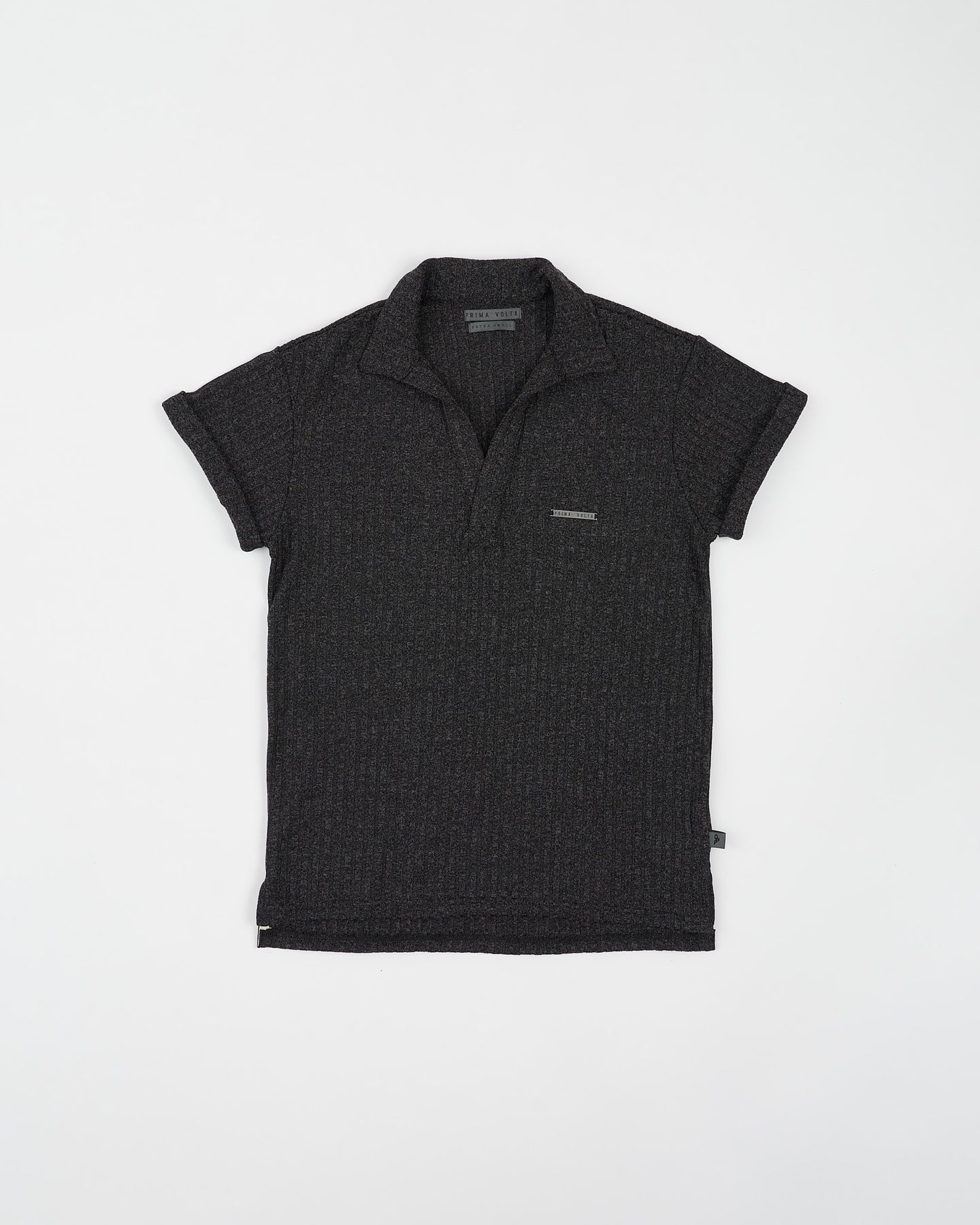 Oxford knitted wide neck polo