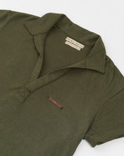 Cargar imagen en el visor de la galería, Military Green Knitted Wide Neck Polo
