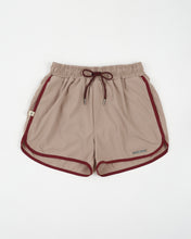Cargar imagen en el visor de la galería, Retro Beige Burgundy Swimwear

