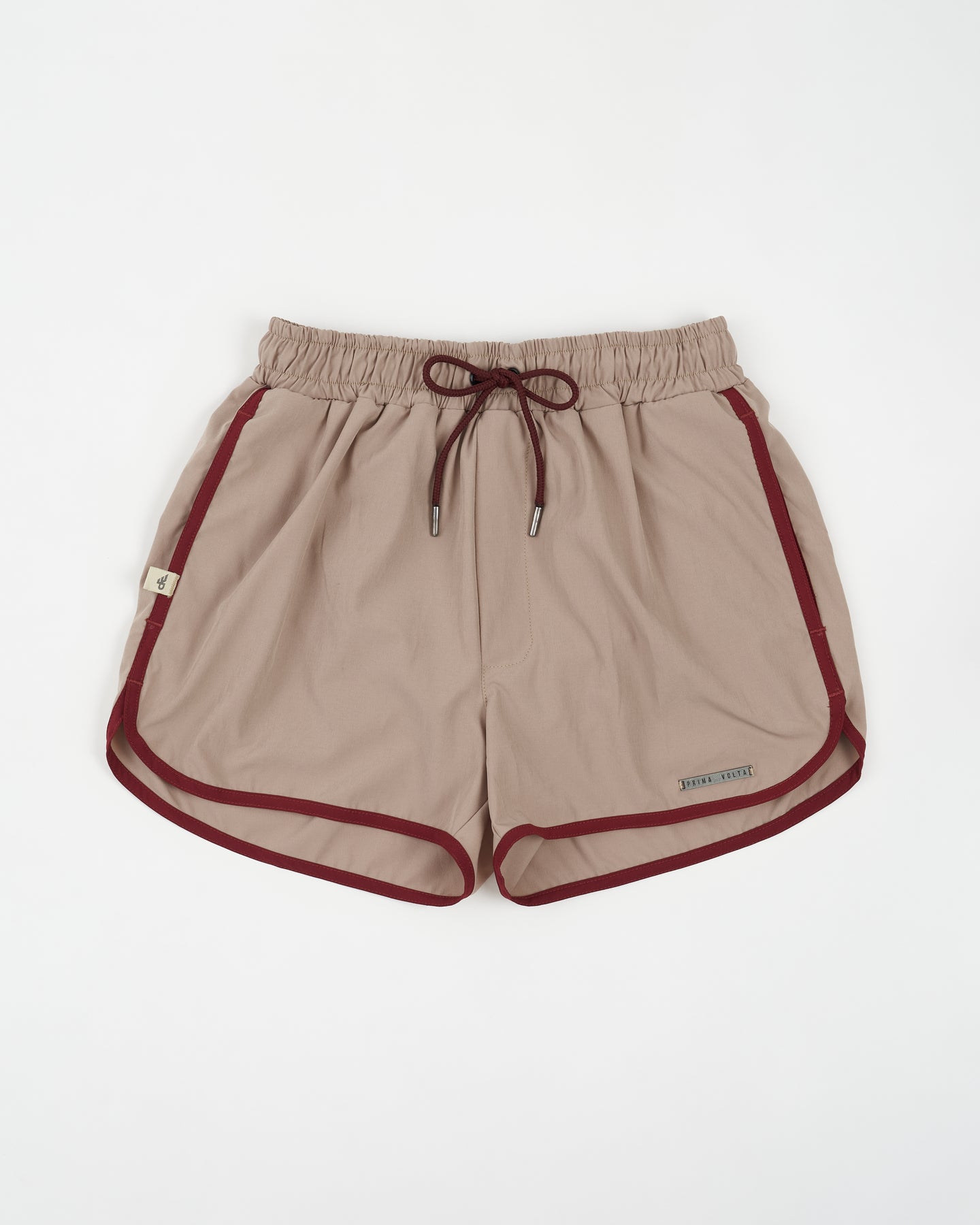 Retro Beige Burgundy Swimwear