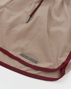 Retro Beige Burgundy Swimwear