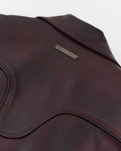 Handmade Burgundy Leather Jacket